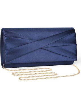 Chic Satin Evening Clutch Purse - Elegant Handbag for Women’s Formal Events